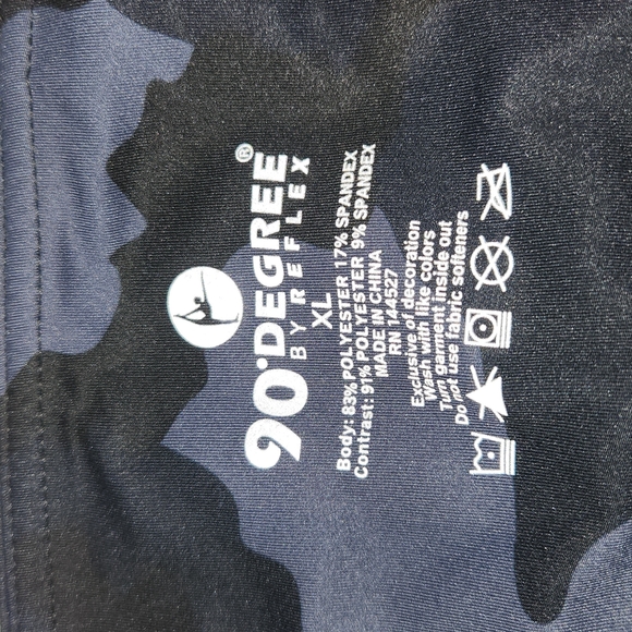 90 DEGREE WOMENS SPORTS CAMO PRINT LEGGINS SZE XL NEW WITH TAGS - Picture 7 of 9